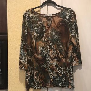 dressbarn print top